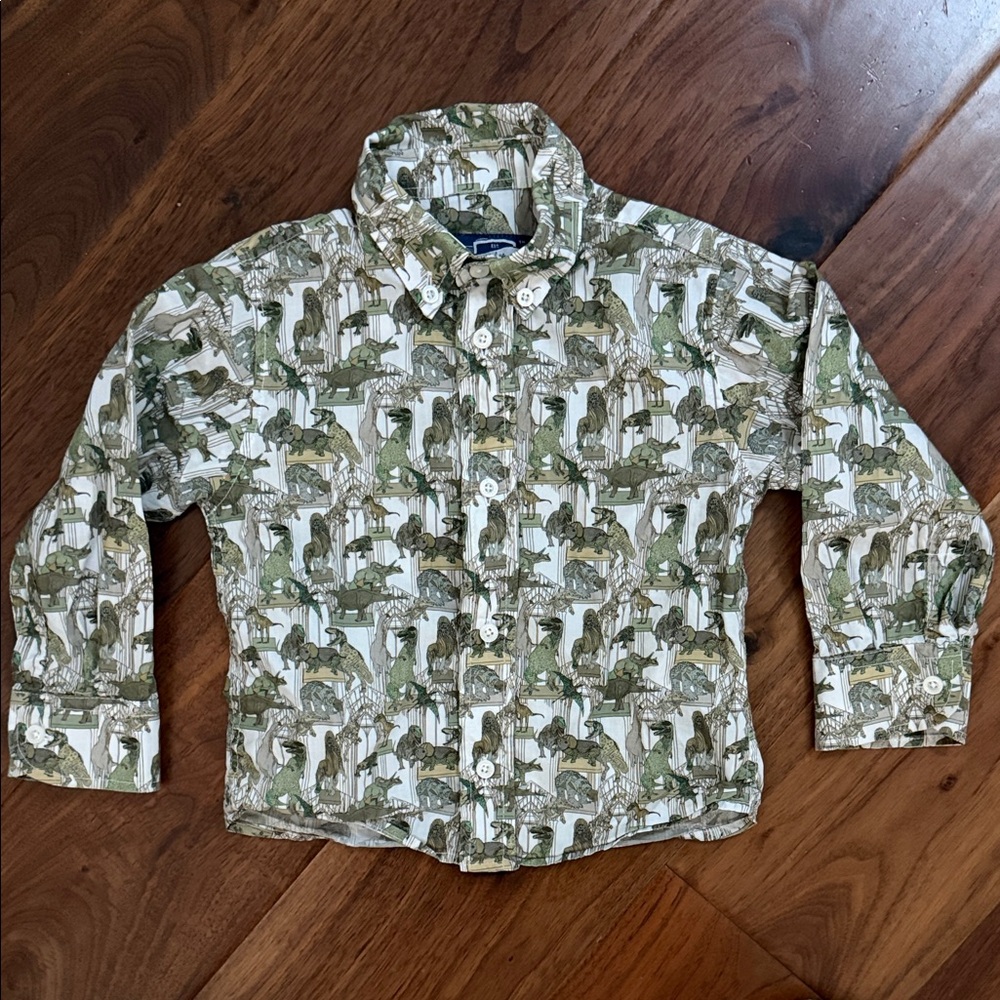 Kids' Dinosaur Adventure Button-Down Shirt
